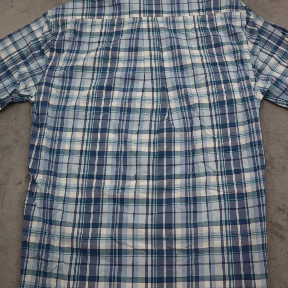 Johnnie- O Shirt Mens S Check Hangin Out Long Sleeve Button Up Surfing - Picture 15 of 16